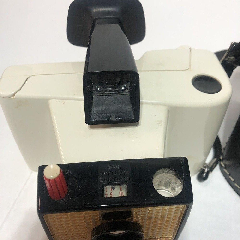 Vintage Polaroid Instant Camera "Swinger" Model 20 Land Camera w/ Case Untested - Picture 3 of 11